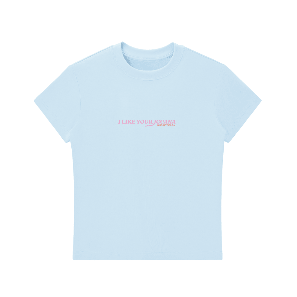 I Like Your Iguana Baby Tee - Blue S -
