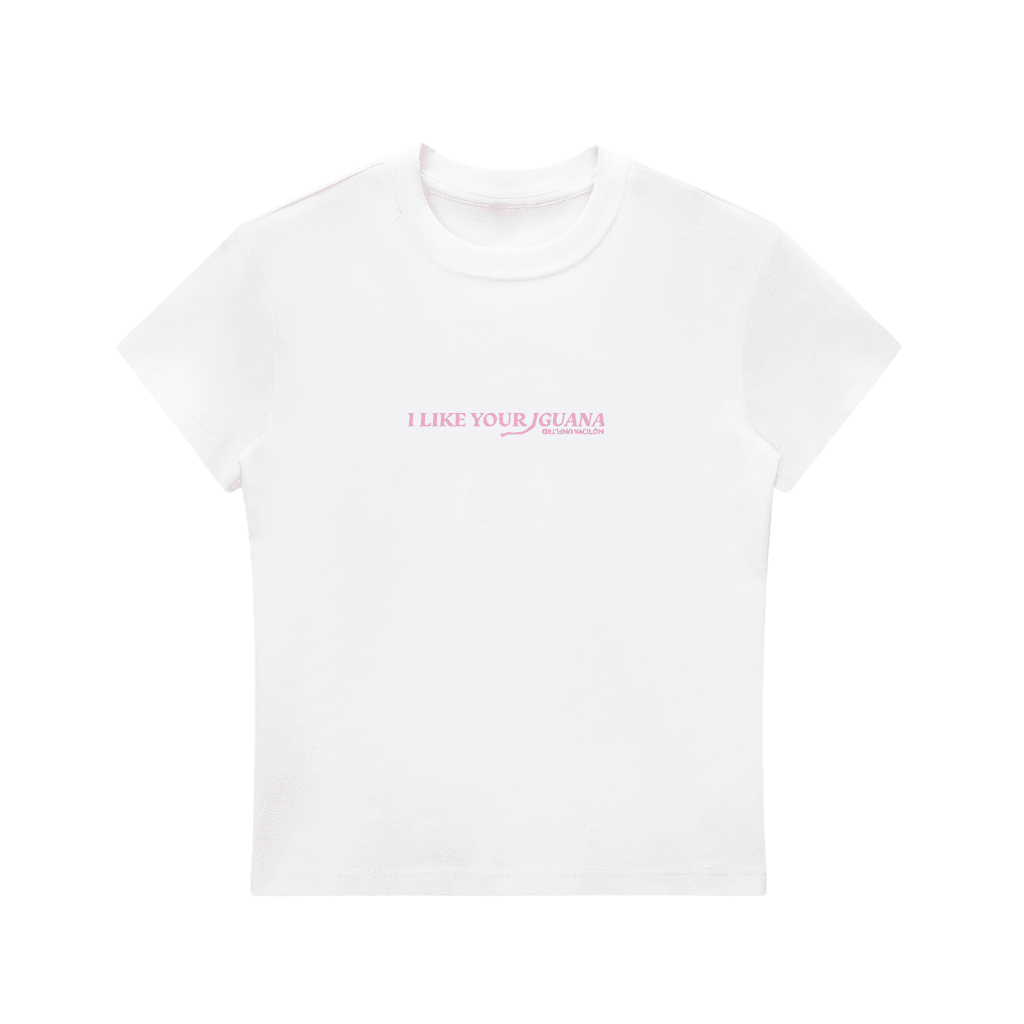 I Like Your Iguana Baby Tee - White S -