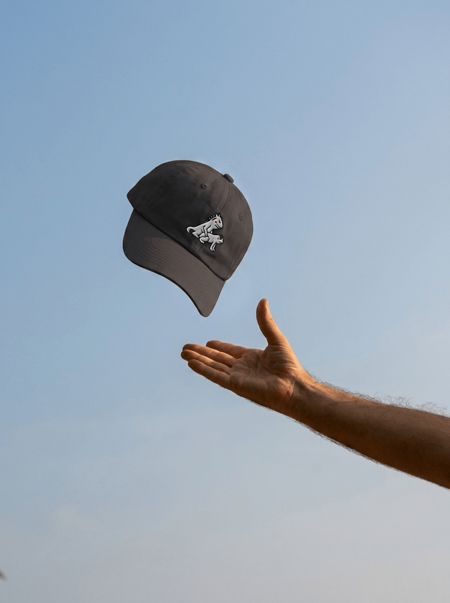 Iguana Coqui <3 Hat - Gray One size -