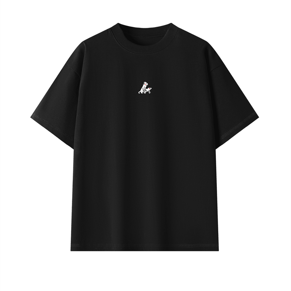 Iguana & Coquí <3 Oversize Tee - Black XL -
